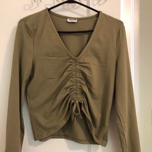 Green sinched longsleeve